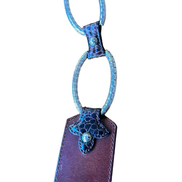 Brighton Brown Leather With Silver Hardware Size 34 - Picture 6 of 7